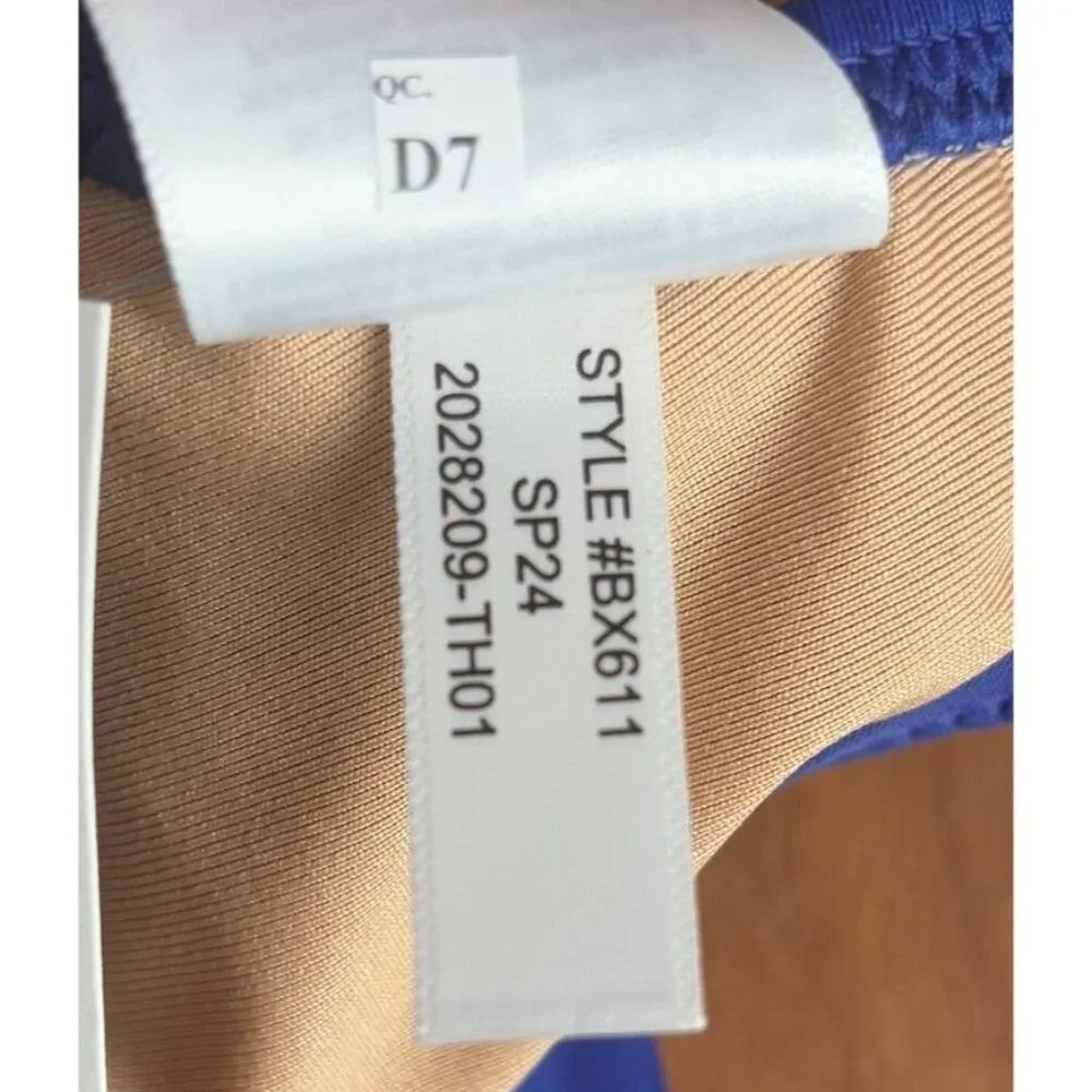 NEW J. Crew Heritage Scoopneck Bikini Swim Top‎ Women S Blue Beach 1444